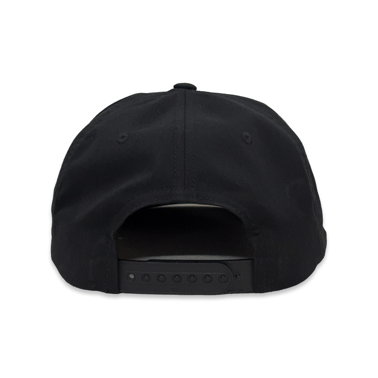 OVAL LOGO 5 PANEL CAP (BLACK)